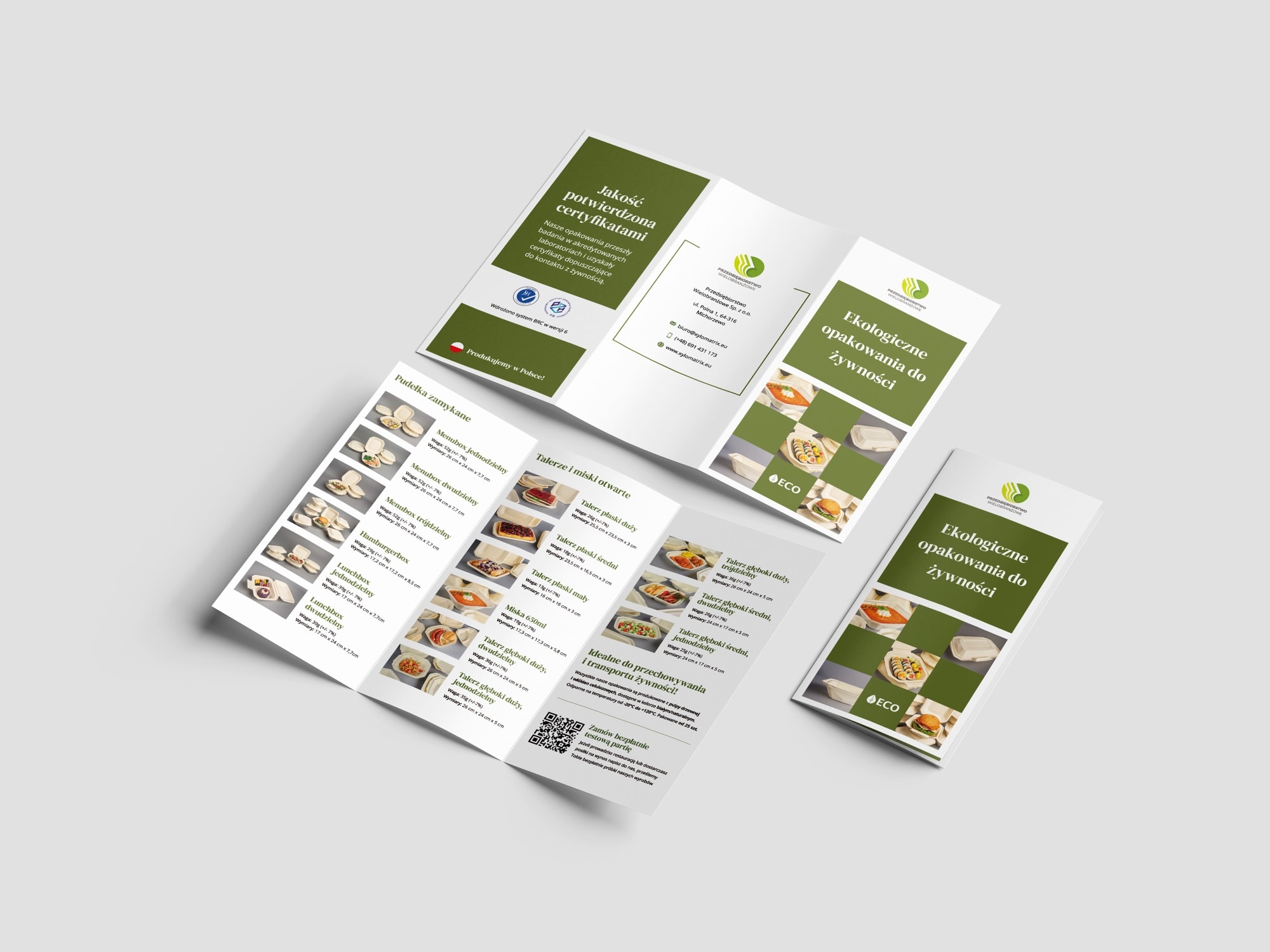 Wizualizacja ulotek XyloMatrix — A5 i DL (2)